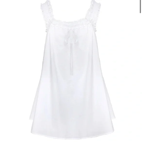 Princess Polly Swing Mini Dress White - Picture 3 of 3